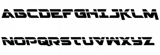 Gemina 2 Laser Leftalic 字体 大写