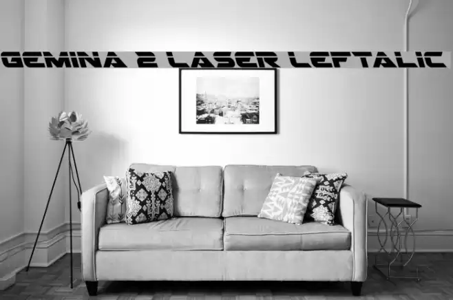 Gemina 2 Laser Leftalic Font examples