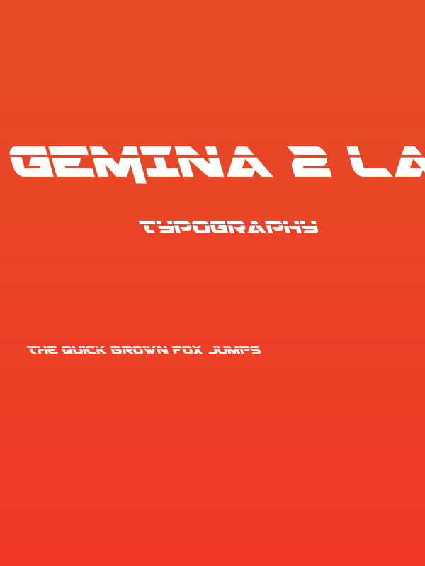 Gemina 2 Laser Leftalic Poster
