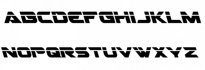 Gemina 2 Laser Leftalic Font LOWERCASE