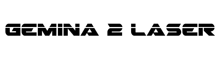 Gemina 2 Laser  Frei Schriftart Herunterladen