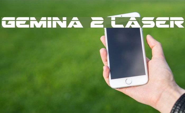 Gemina 2 Laser Font examples