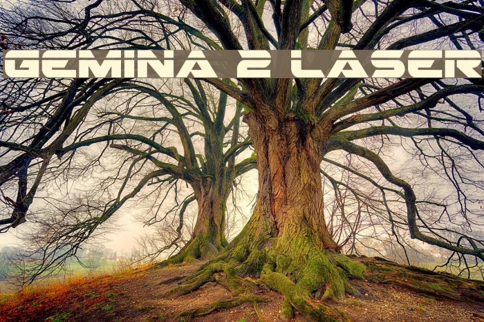 Gemina 2 Laser Font examples