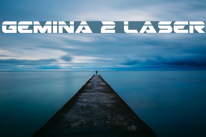 Gemina 2 Laser Font examples