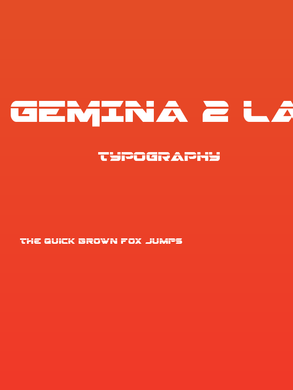 Gemina 2 Laser Poster