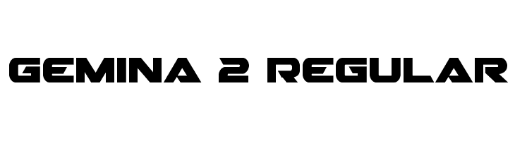 Gemina 2 Regular  Скачать бесплатные шрифты