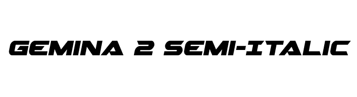 Gemina 2 Semi-Italic Font