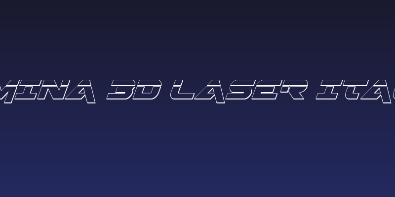 Gemina 3D Laser Italic Social Header