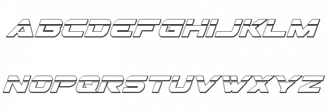 Gemina 3D Laser Italic Fuentes MINÚSCULAS