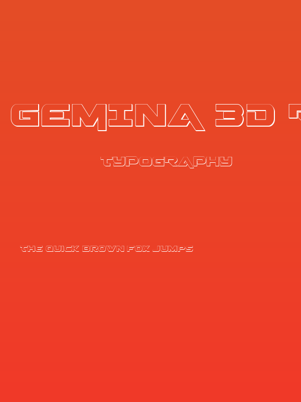 Gemina 3D Regular Poster