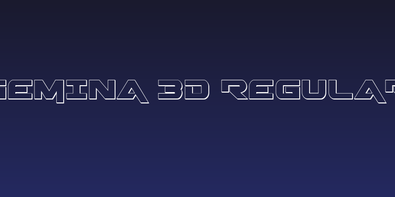 Gemina 3D Regular Social Header