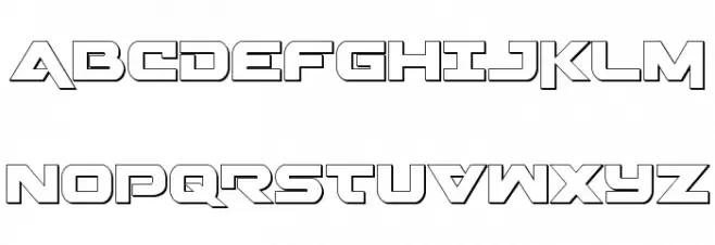 Gemina 3D Schriftart Groß
