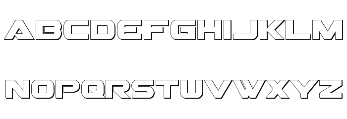 Gemina 3D Font LOWERCASE