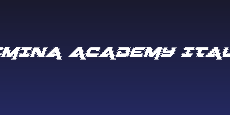 Gemina Academy Italic Social Header