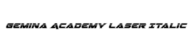 Gemina Academy Laser Italic  font caratteri gratis