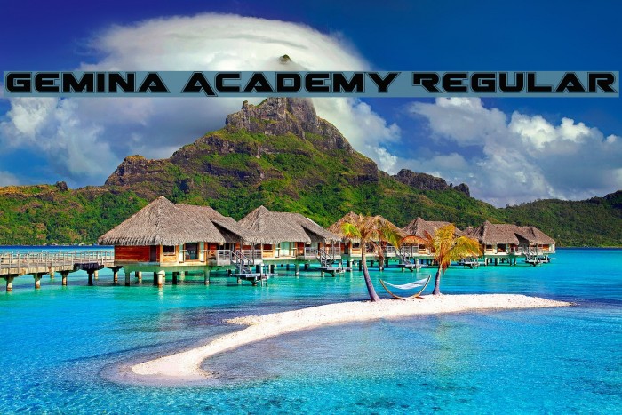 Gemina Academy Regular Font examples