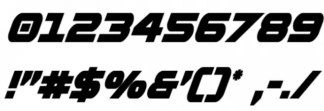 Gemina Condensed Italic Font OTHER CHARS