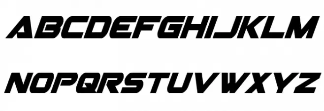 Gemina Condensed Italic Caratteri MINUSCOLO