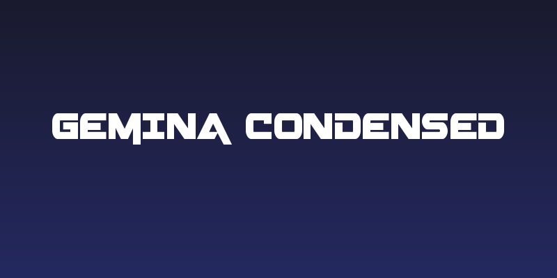 Gemina Condensed Social Header
