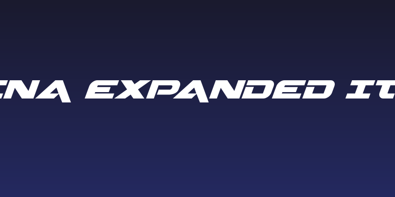 Gemina Expanded Italic Social Header