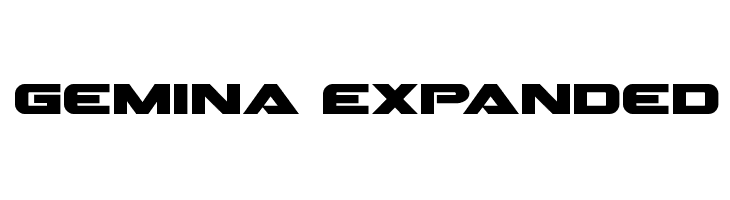 Gemina Expanded  font caratteri gratis