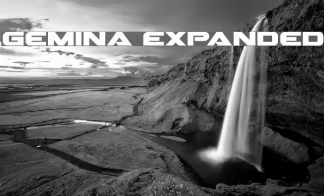 Gemina Expanded Font examples