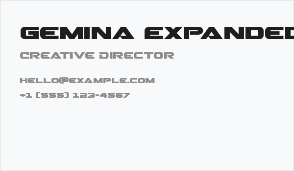 Gemina Expanded Business Card