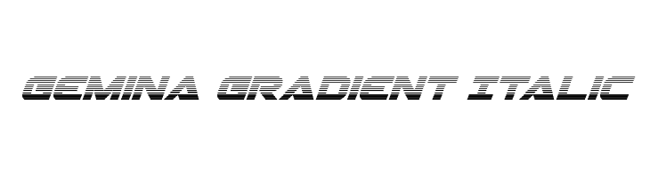 Gemina Gradient Italic Font