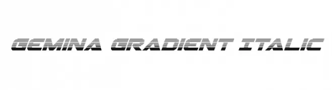 Gemina Gradient Italic 