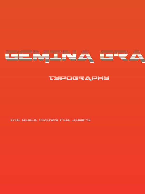 Gemina Gradient Poster