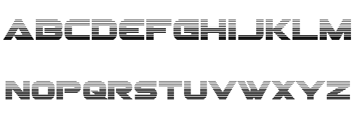 Gemina Gradient Font LOWERCASE