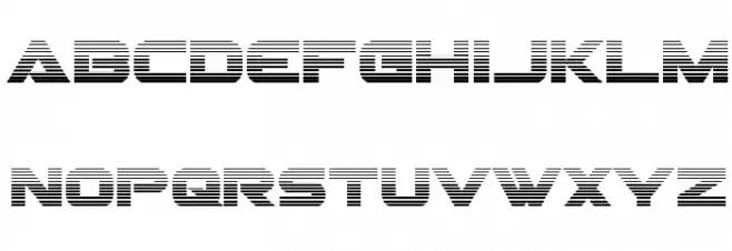 Gemina Gradient Font LOWERCASE