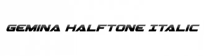Gemina Halftone Italic 