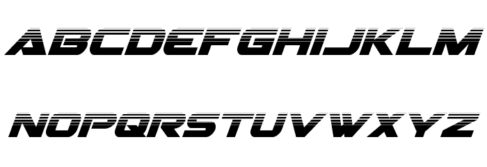 Gemina Halftone Italic Font LOWERCASE