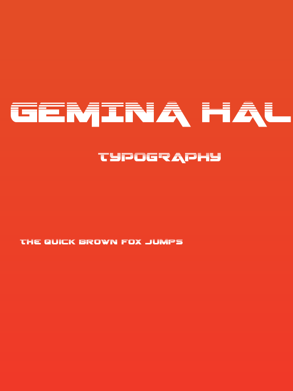 Gemina Halftone Poster