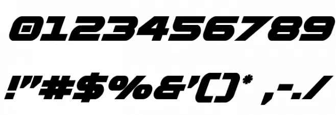 Gemina Italic Font OTHER CHARS