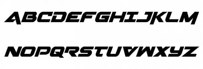 Gemina Italic Schriftart Groß