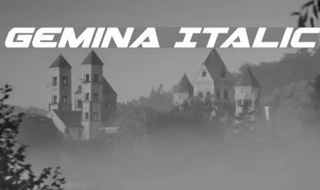 Gemina Italic Font examples