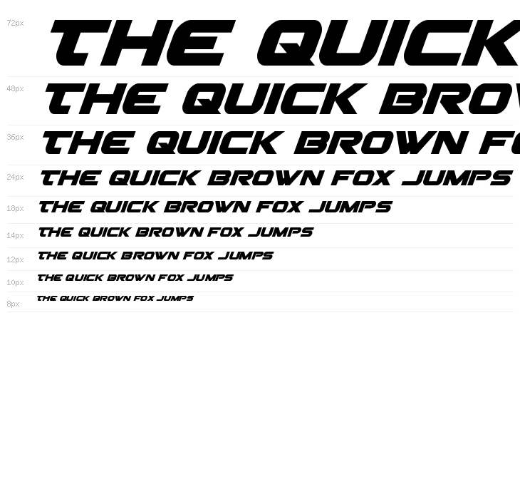 Gemina Italic Waterfall