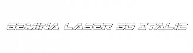 Gemina Laser 3D Italic 
