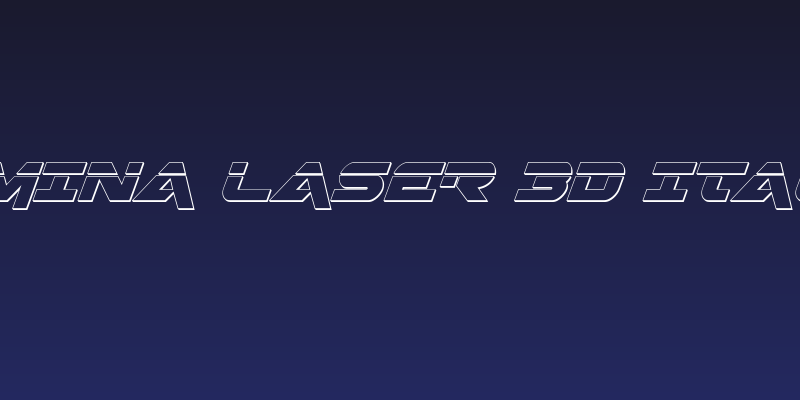 Gemina Laser 3D Italic Social Header