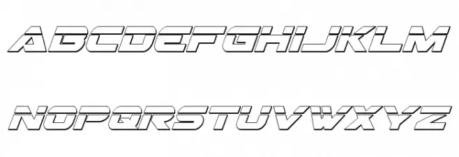 Gemina Laser 3D Italic Caratteri MINUSCOLO