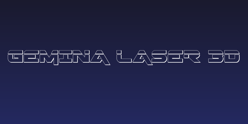 Gemina Laser 3D Social Header