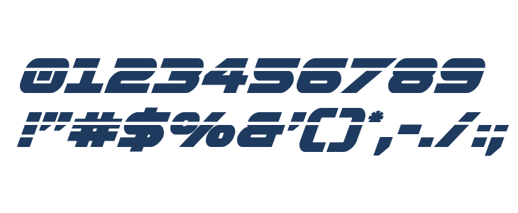 Gemina Laser Italic Other Characters