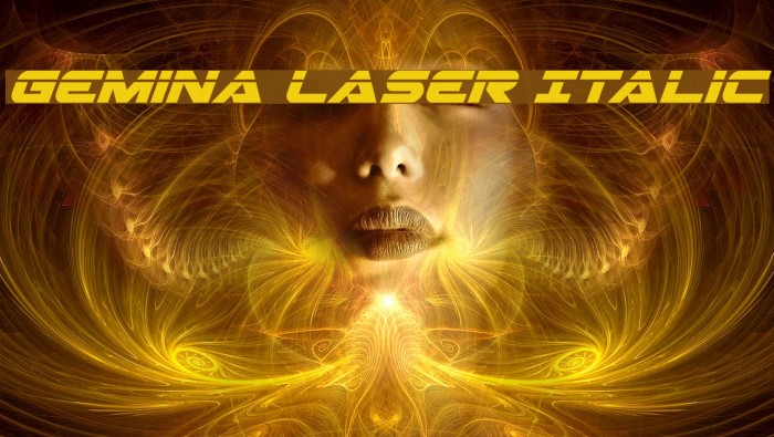 Gemina Laser Italic Example 2