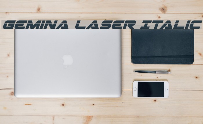 Gemina Laser Italic Example 3