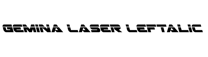 Gemina Laser Leftalic  Free Fonts Download
