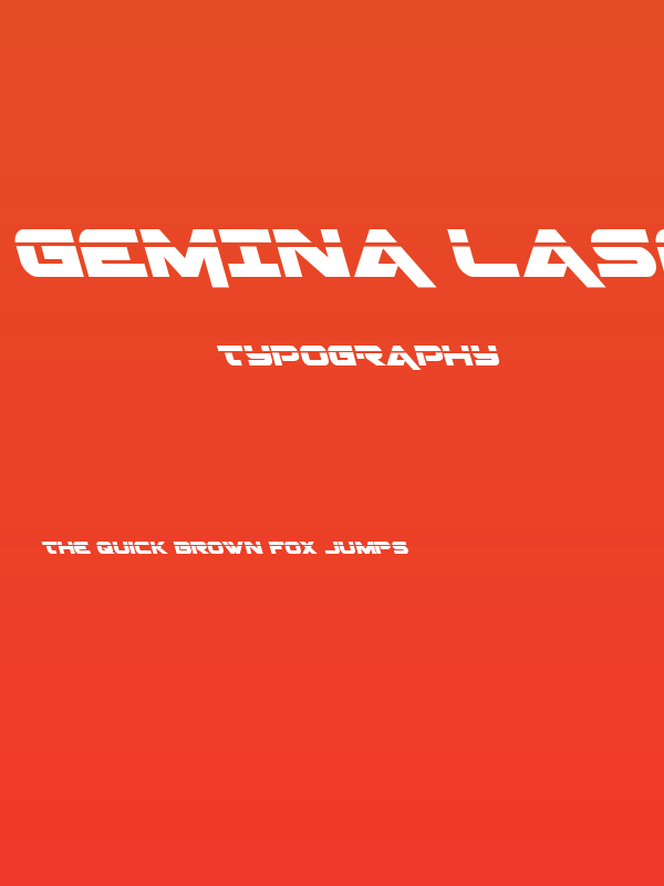 Gemina Laser Leftalic Poster
