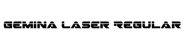 Gemina Laser Regular  Free Fonts Download