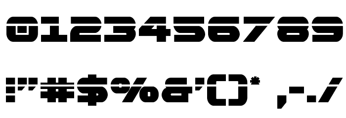 Gemina Laser Regular Font OTHER CHARS